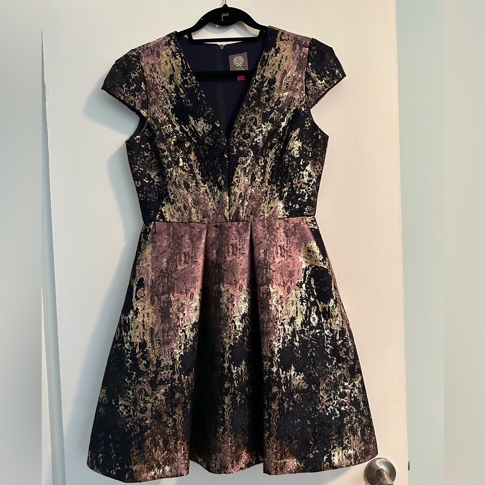 Vince Camuto Metallic Dress - perfect for weddings!
